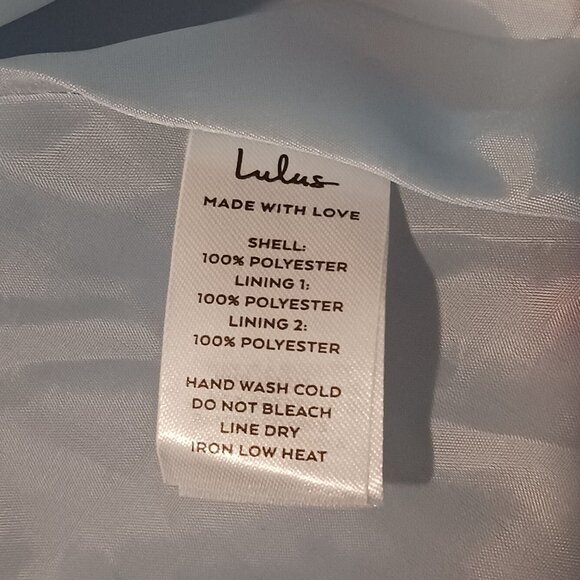 NEW Lulus Gorgeous Desire Light Blue Floral Strapless‎ High-Low Maxi Dress XS - Picture 12 of 16